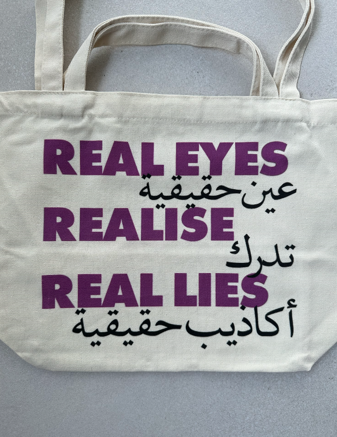 "Real Eyes Realise Real Lise" Tote Bag