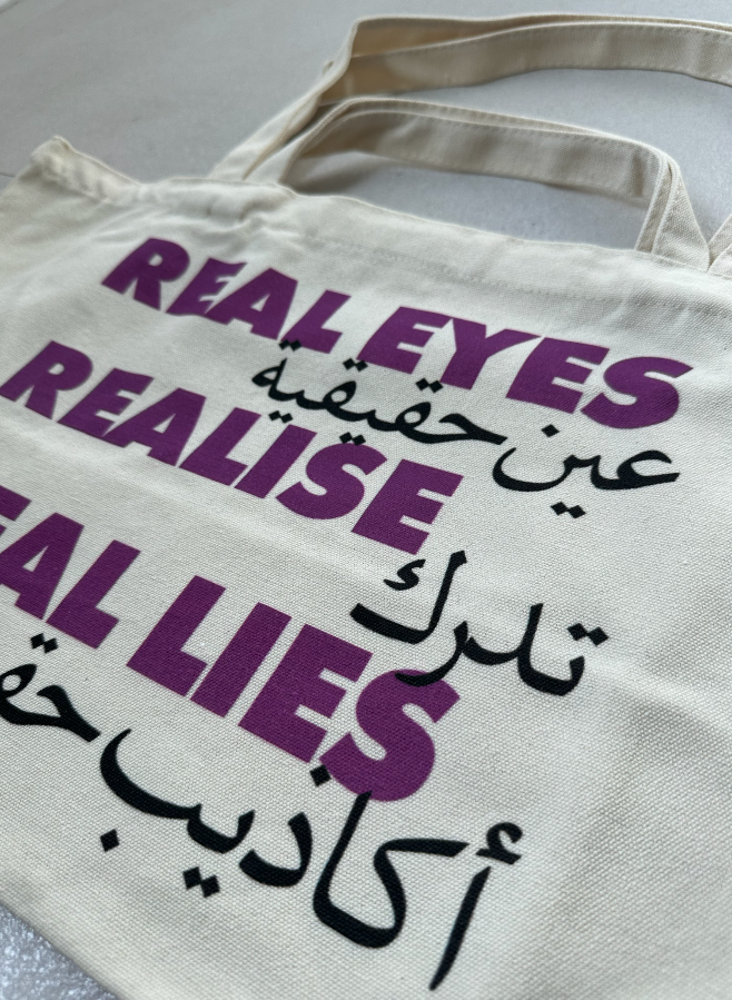 "Real Eyes Realise Real Lise" Tote Bag